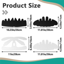 20Pcs Hat Shaper Insert - Baseball Caps Inserts Shapers - 4 Design Hat Shapers for Caps, Reusable Crown Support Brim Cap