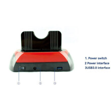 Dual Bay HDD Docking Station USB3.0 IDE 2.5 & 3.5 Inch External Hard Drive Dock All in 1 Hard Drive Holder UK PLUG