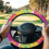 Tie-Dye Steering Wheel Cover for Golf Carts 1-Pack 1