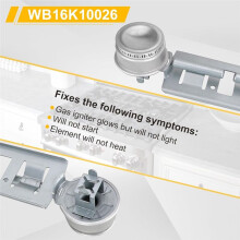 WB16K10026 WB29K17 Gas Range Double Burner Assembly Replacement for General Electric Hotpoin Gas Stove Burner Replaces