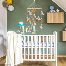 Carino Mobile per Culla per Neonati - Mobile Neutro per La Decorazione Della Cameretta Dei Bambini - Mobile In Feltro con Foglie, Decorazione Boho per
