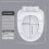 Round White Polypropylene Toilet  Cover with Slow Close Hinge and Easy Installation 9
