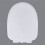 Round White Polypropylene Toilet  Cover with Slow Close Hinge and Easy Installation 7