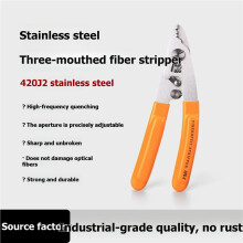 Optical Fiber Stripper CFS-3 Stainless Steel Three-Hole Stainless Steel Adjustable Opening Optical Fiber Stripper