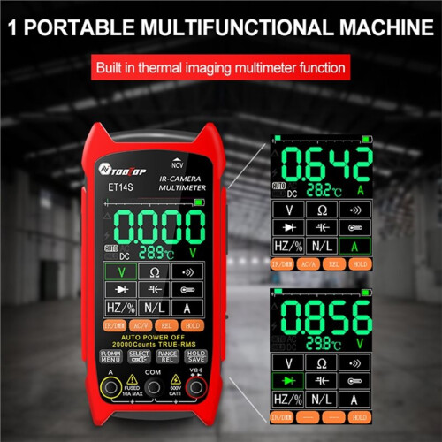 TOOLTOP ET14S 2.8inch Thermal Imager AC/ Current Voltag Multimeter ISR IR Camera Pipeline Heating Electronic Inspect 2