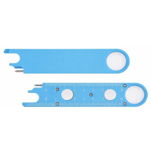 Sewing Machine Needle Threader Tool with Magnetic Back, Alignment Guide, and Built-in Ruler (2PCS)
