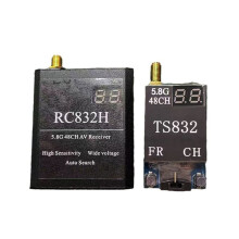 5.8G 48 RC832H Receiver+TS832 FPV Video Transmitter Module Long Range Wireless AV Signal Transmission for RC Drone