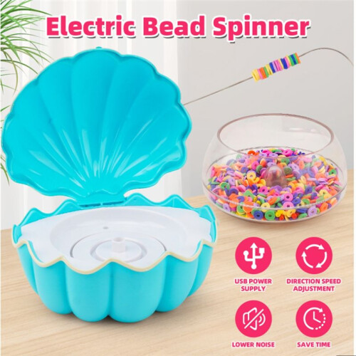Bead Stringing Machine Spinner for Bracelets Making Gift for Girl Clay Electric with Needle and Thread Bracelets 1