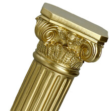 4X Gold RöMische SäUle Harz Skulptur SäUle Dekor RöMische SäUle Statuen zu Hause Dekor Wohnzimmer Handwerk Einrichtung