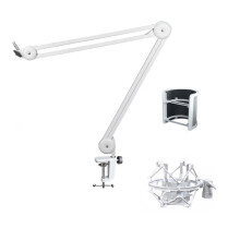 Foldable All-Metal Mic Boom Arm Stand for Podcasters and