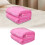 Solid Color Double Velvet Blanket Pink 28x40in 1