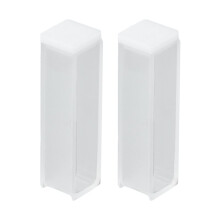 Quartz Glass UV Spectrophotometer Cuvette, 10mm Optical Path, 3.5ml,2 Pcs/Box