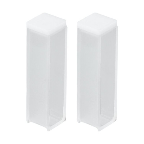 Quartz Glass UV Spectrophotometer Cuvette, 10mm Optical Path, 3.5ml,2 Pcs/Box