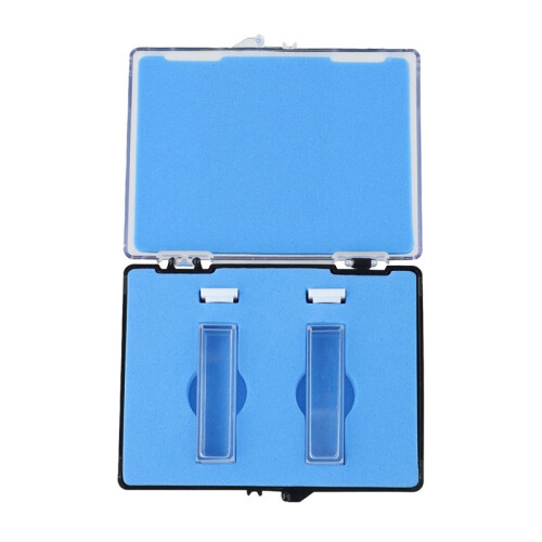 Quartz Glass UV Spectrophotometer Cuvette, 10mm Optical Path, 3.5ml,2 Pcs/Box 1