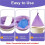 200 Commode Absorbent Pads for Bedside Commode Liners, Disposable Commode Liners Pads with Absorbent Gel 4
