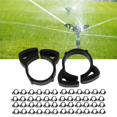 50PCS PE Pipe Clamp Φ16 Irrigation Pipe Fixed to Prevent Water Leakage Sprinkler Drip Pipe Accessories Fixed Snaps 1
