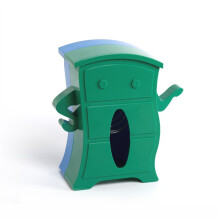 Living Room Desktop Toilet Tissue Box Custom with Elastic Support Wall-Mounted Tissue Storage Box Green &