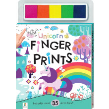 Hinkler Unicorn Finger Painting And Colouring Art Book With 35+ Fun Activities Finger Painting Fun Activity Book For Boys And Girls Includes 5 Colo