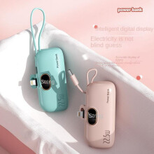 Capsule Mobile Power Bank 5000mAh 22.5W with Cable