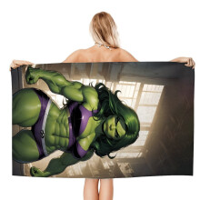 She Hulk Beach Towel Soft Quick-Drying Sand-Free 30.7x59in