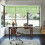Solid Color Curtain Set for Bedroom Kitchen 3 pcs 6
