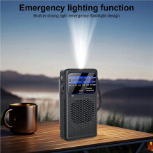 2X TG-88 Tragbares AM/FM/SW-Radio, Taschenradio mit LED-Taschenlampe, Kleines Radio für Outdoor-Camping für Senioren, Ältere Menschen