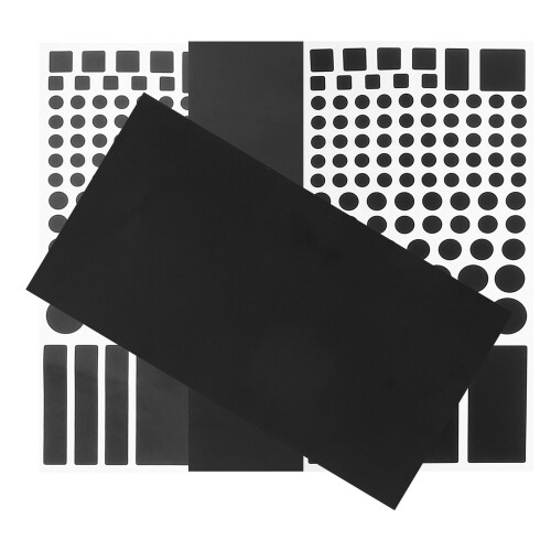 Number Light Dimming Stickers Office Black 4 Sheets