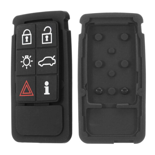 Volvo Car Key Shell Replacement Rubber Pad 6-Button 2