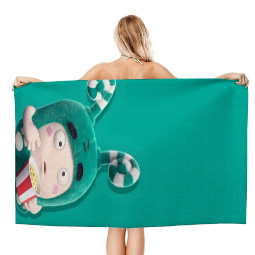 Oddbods Beach Towel Quick-Drying Lightweight 30.7x59in
