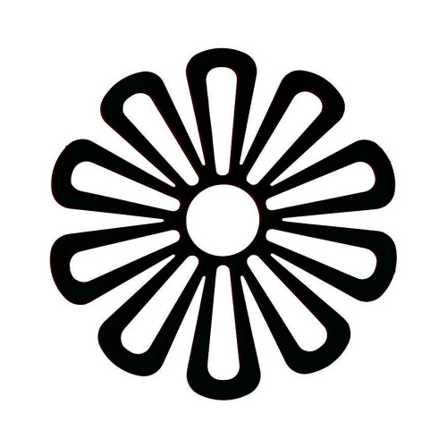 Thickened dining table mat with nonslip flower design 1