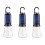 Solar Rechargeable Camping Light Warm LED Vintage Style 1