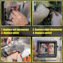 Termostat Varmvattenberedare Gränsbrytarsats för Suburban RV Varmvattenberedare SW-Serien Ersätter 232306 232282 233534 525007