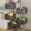 5-Tier Rolling Storage Cart Black Metal 5 Baskets 5