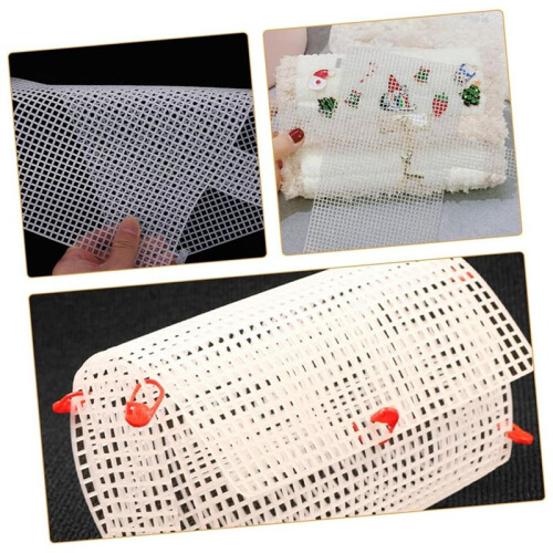 10pcs DIY Handcrafted Mesh Canvas Sheets for Crochet Projects Plastic Weaving Lining for Purse Making and Embroidery 1