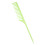 Wide Tooth Rat Tail Comb Plastic Tip Light Green 1