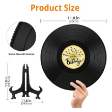 Sweet 16 Party Decorations Vinyl Record 11.8inchX11.8inch, 16th Birthday Decorations, Birthday Guest Book Alternative