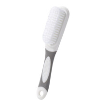 Shoe Brush Cleaner Long Handle Soft Bristles Grey