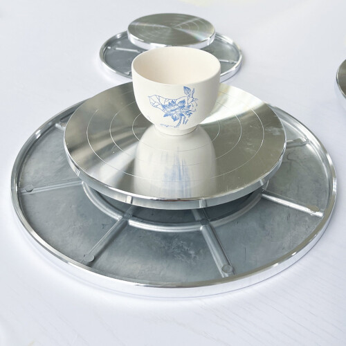 Pottery Wheel Turntable Double-Sided 6 8 10 12 Inch 2