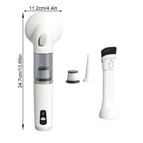 Pet Grooming Vacuum with Comb and Light, Lightweight 2