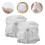 White Cotton Reusable Diapers Comfortable Leak-Proof 2 Pcs 1