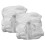 White Cotton Reusable Diapers Comfortable Leak-Proof 2 Pcs 4
