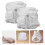 White Cotton Reusable Diapers Comfortable Leak-Proof 2 Pcs 6