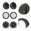 6 Inch Replacement Grill Wheels for Char-Broil and Other 5