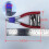 Starting Clamp Badminton Stringing Clamp 3 Spring Durable Equipment Clamping Tool for Racquet Squash Badminton Racket A 6