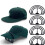 Brim Benders Plastic Rectangular Hat Shaping Tool 4 Pcs 7