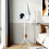 Metal Coat Tree Stand White 68.5 Inch 9 Hooks 1