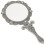 Pink Handheld Makeup Mirror Vintage Style 14.5 x 7.6 cm 4