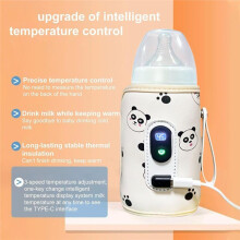 USB Baby Milk Bottle Thermal Bag Digital Display Bottle Heater Portable Baby Milk Heat Keeper for Traveling