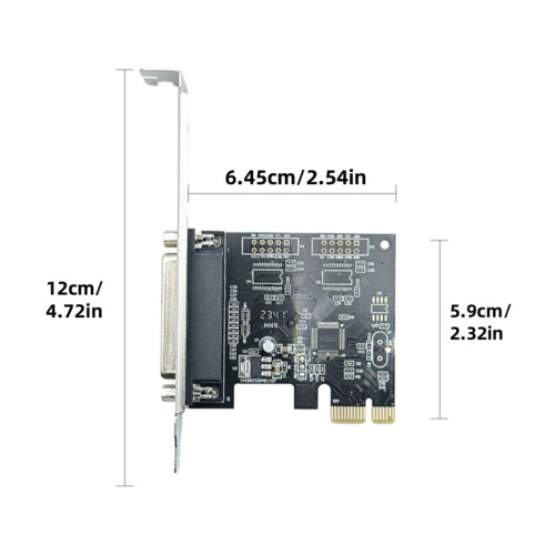 PCIe Parallel Port Card SPP/EPP/ECP 1.5 MB/s 1