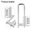 U-Shaped Combination Padlock 4-Digit Adjustable 4